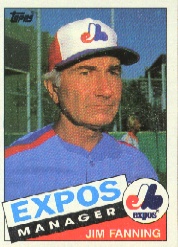 1985 Topps Baseball Cards      759     Jim Fanning MG